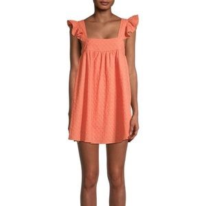 NWT BB Dakota Orange Eyelet Babydoll Dress